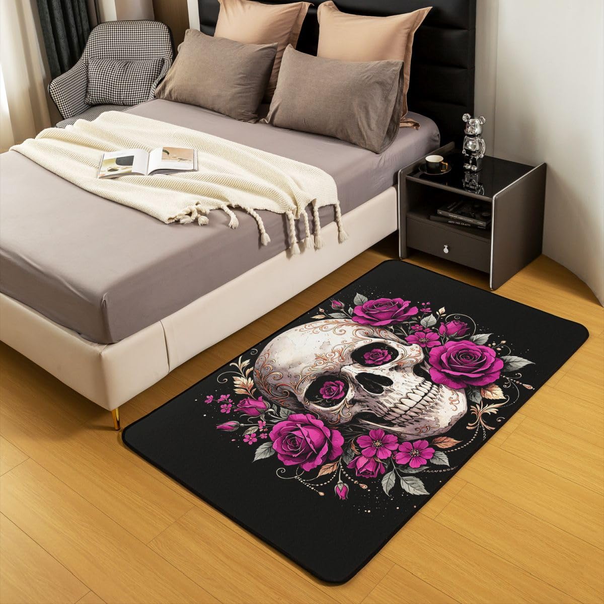 Homewish Dywaniki ze szkieletem róży 100 x 150 cm