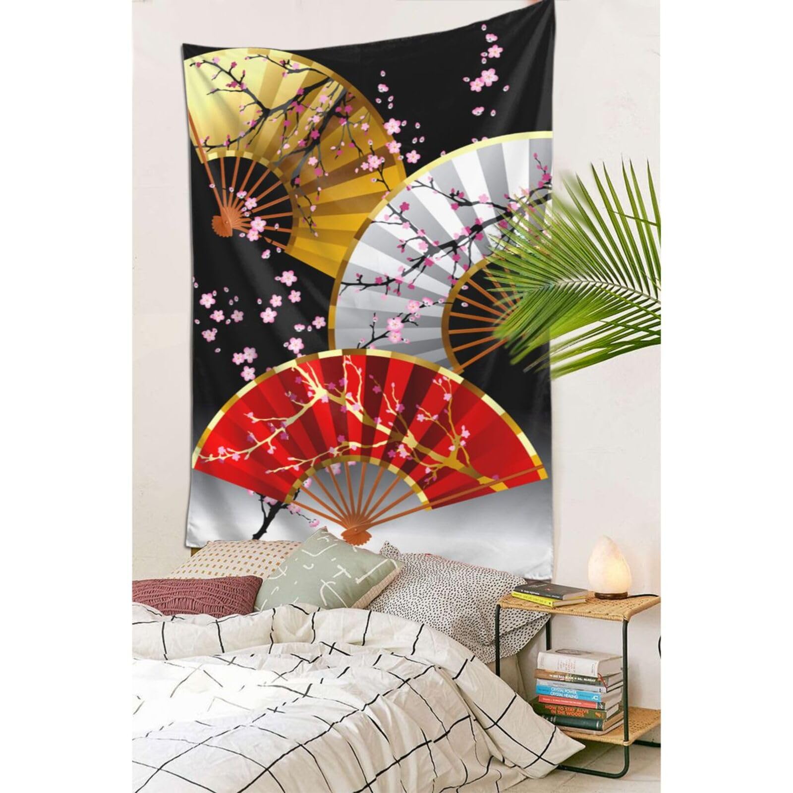 布団セット 花柄・扇子柄 綿素材