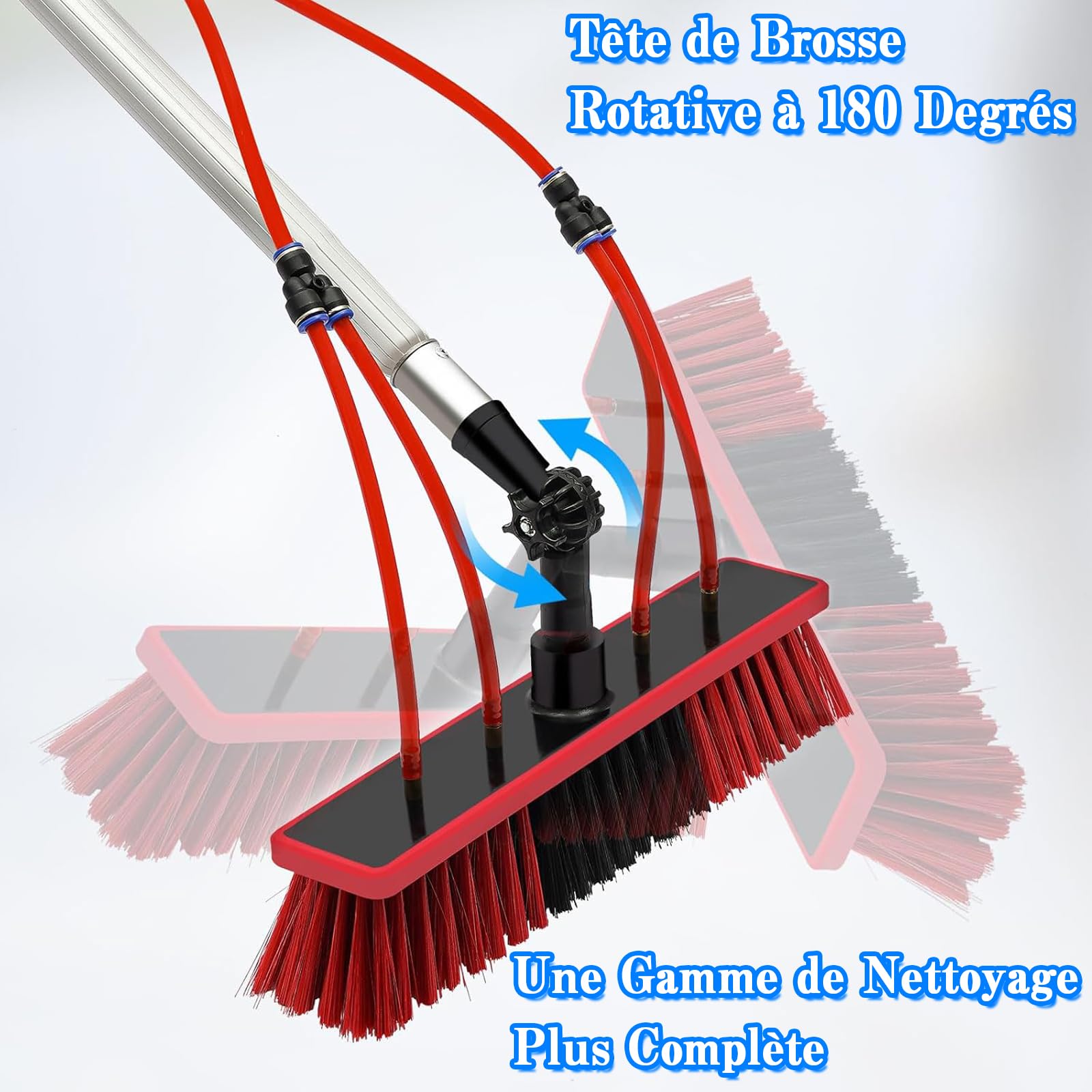 Clete ir il Kit - Balustrada z kutego żelaza do wewnątrz/na zewnątrz z podpórką ścienną brąz h 4ft / 120 cm - Ele Design dla bezpieczeństwa i spokoju
