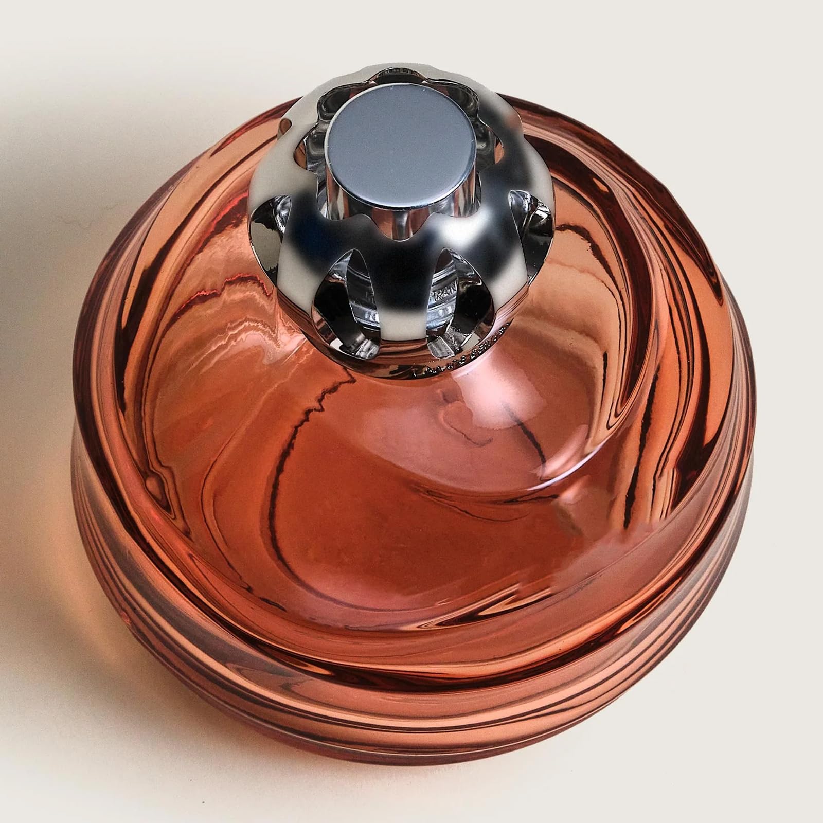 MAISON BERGER - Bernsteinrosa Echo Lampe Berger, Durchsichtig