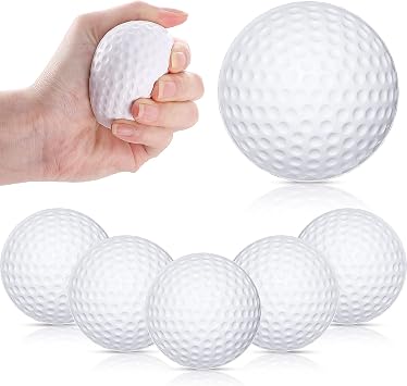 Zubebe Mini Golf Stress Ball Bulk 2.5 Inch Golf Party Favors Foam Stress Balls for Adults Bulk Relief Sports Prizes Decoration8 Pack
