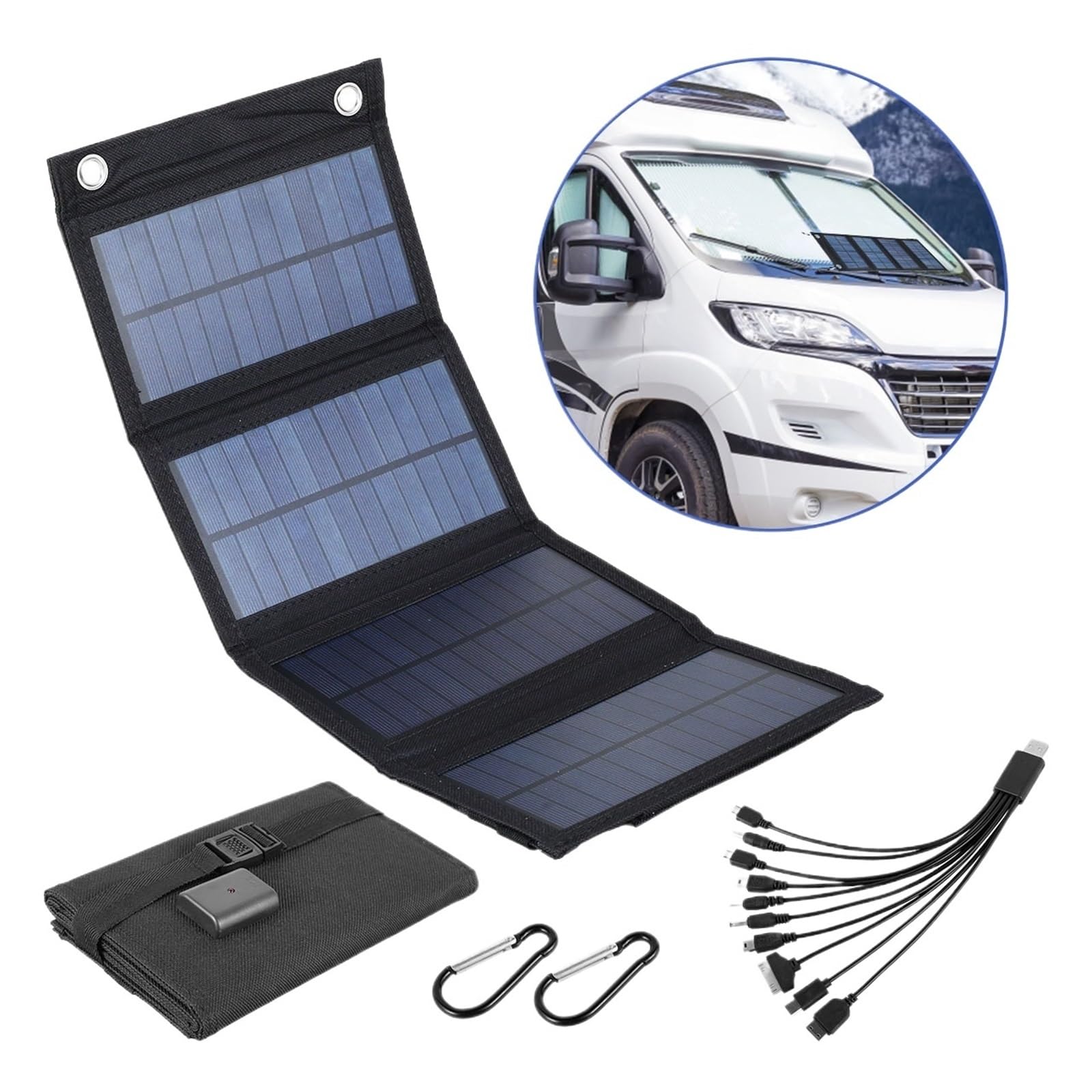 Panneau solaire pliable 100W, USB, étanche, Portable, sac pliable, chargeur de batterie for téléphone, chargeur d'énergie solaire, Camping en plein air