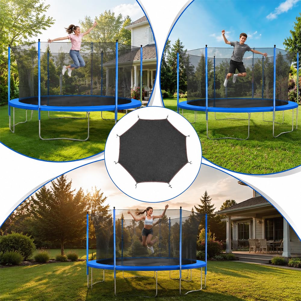 Trampolin Sonnenschutz 366, Trampolin überdachung für 8-Stangen Zelt, UV-resistent Trampolins Abdeckung, Trampolins Zubehör