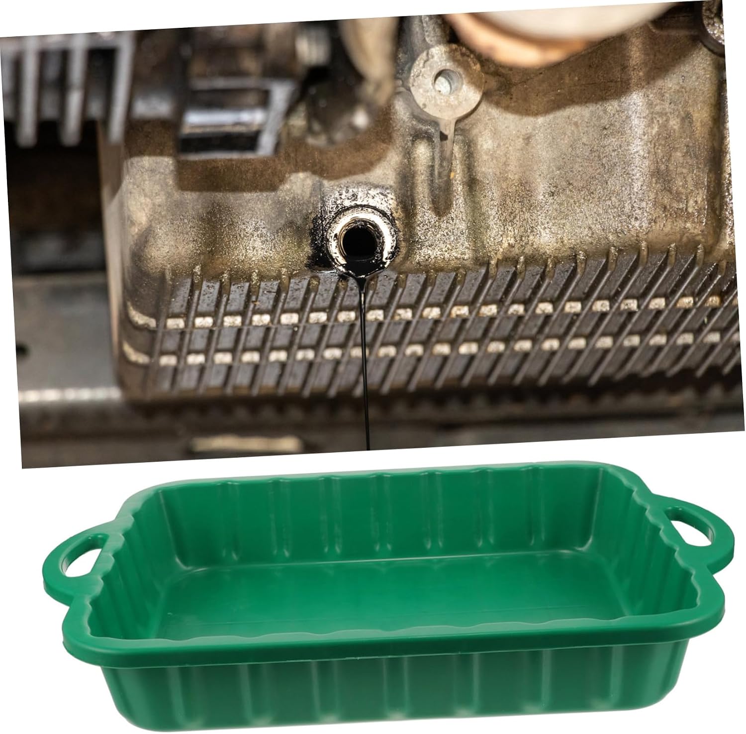 VALICLUD Oil Drain Pan Tool Flotoоl Oil Drain Pan Catcher for Car Automotive Maintenance Leakproof