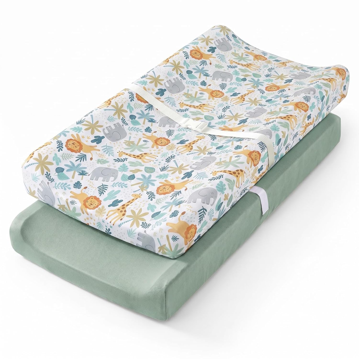 Waterproof Changing Pad Cover 2 Pack Ultra Soft Changing Table Sheets for Girl Boy Diaper Changing Pad Sheet