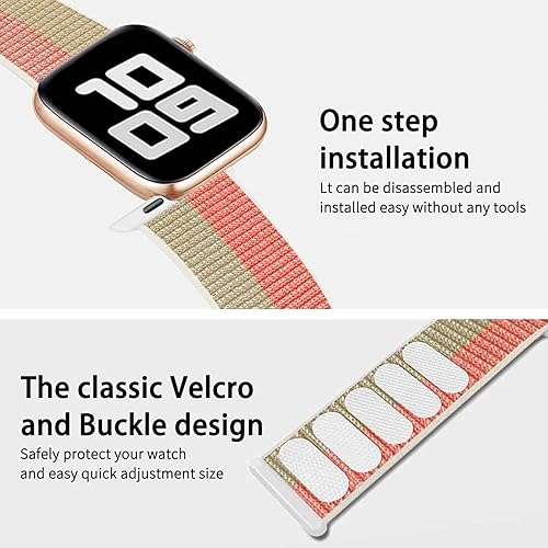 Miniatura 10 de Nylon Band Compatible with Apple Watch Sport Loop Fits iWatch Series