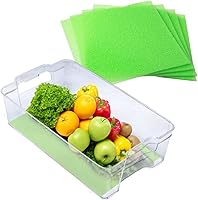Vista 7 de Dualplex® Fruit & Veggie Life Extender Liner for Fridge Refrigerator Drawers, 13 x 10.5 Inches (4 Pack) – Extends The Life of Your Produce &