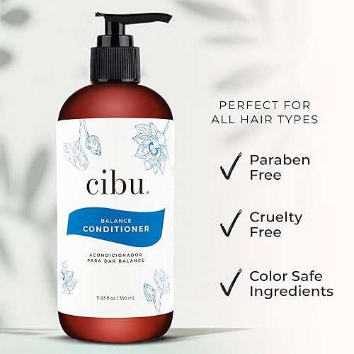 Miniatura 3 de CIBU Balance Conditioner 30063 Fórmula rica en nutrientes hidrata, fortalece y repara el cabello seco  Sin sulfatos para todo tipo de