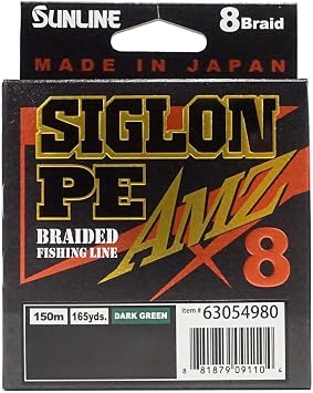 Sunline 63054980 Siglon PE AMZ 35lb Dark Green 165yd Dark Green 35lb