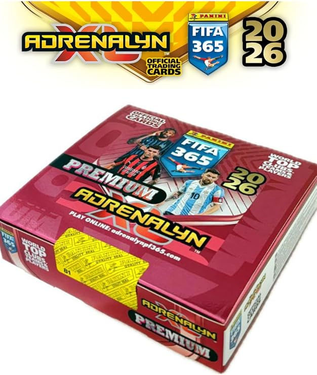 Lisanslı FIFA 365 Adrenalyn XL 2026 Premium Paket, 10 Kart, 100 Kart Box