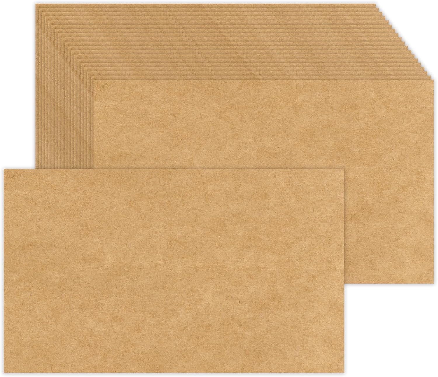 100 Pack Blank Kraft Index Cards 3x590lb Heavy Duty Card