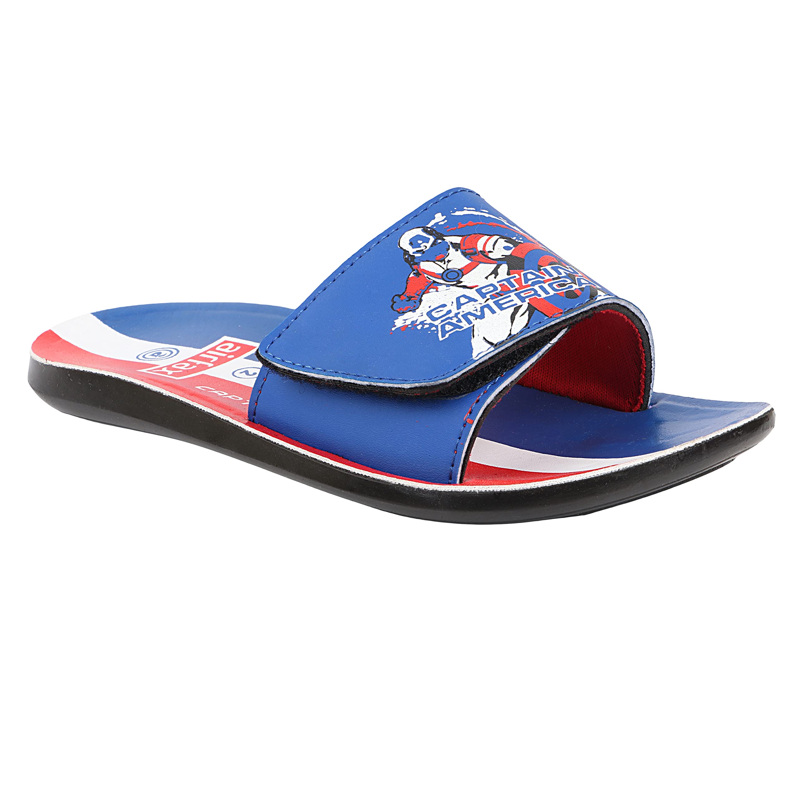 AIRFAX Unisex Child Kids Trendy Stylish Lightweight Soft & Comfortable Regular fit Everyday Use Indoor Outdoor Slip-On Casual with PU Sole Flip-Flop Slippers for Boys and Girls (MAGNA_ROYAL BLUE_13) (B0BS74KS39) Amazon Price History, Amazon Price Tracker