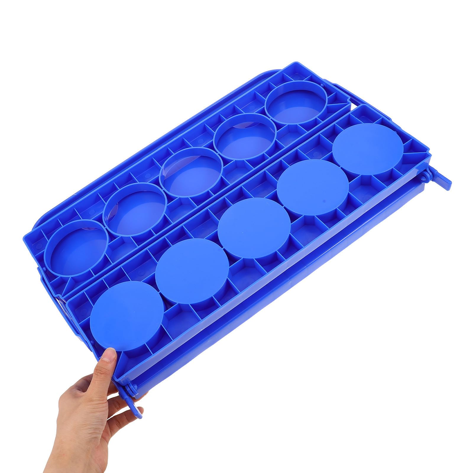 Healvian Porte-Gourde Pliable en PP avec 10 Emplacements et Base Stable pour Rangement Portable, pour Courses du Matin et Événements Sportifs