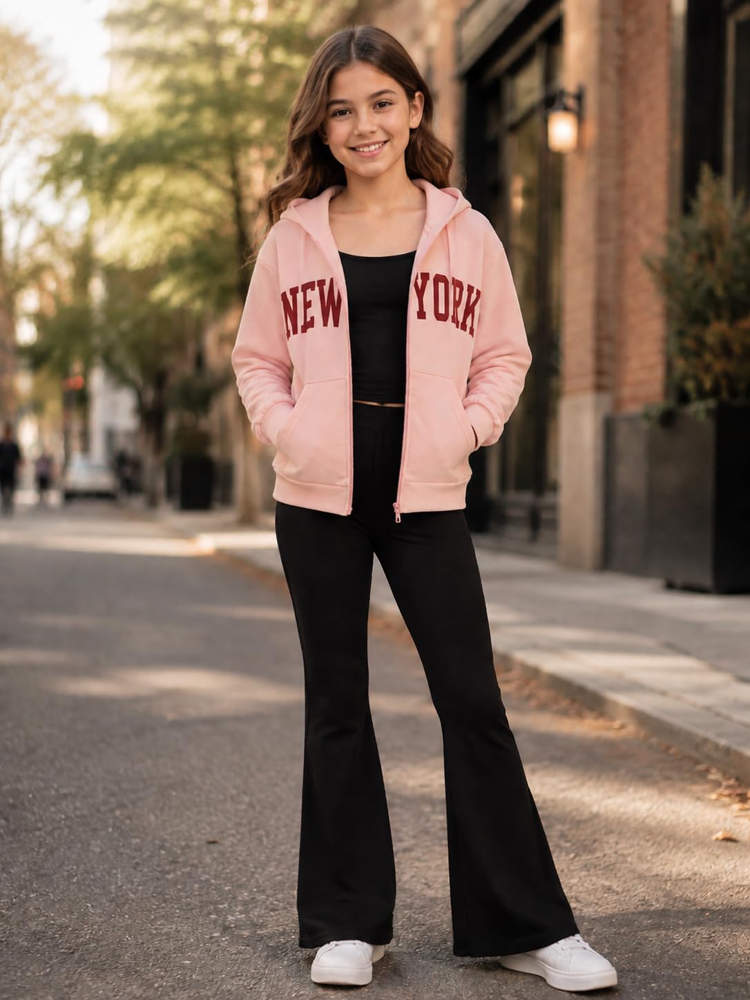 Tween Girls Clothes Hooded Zip Up