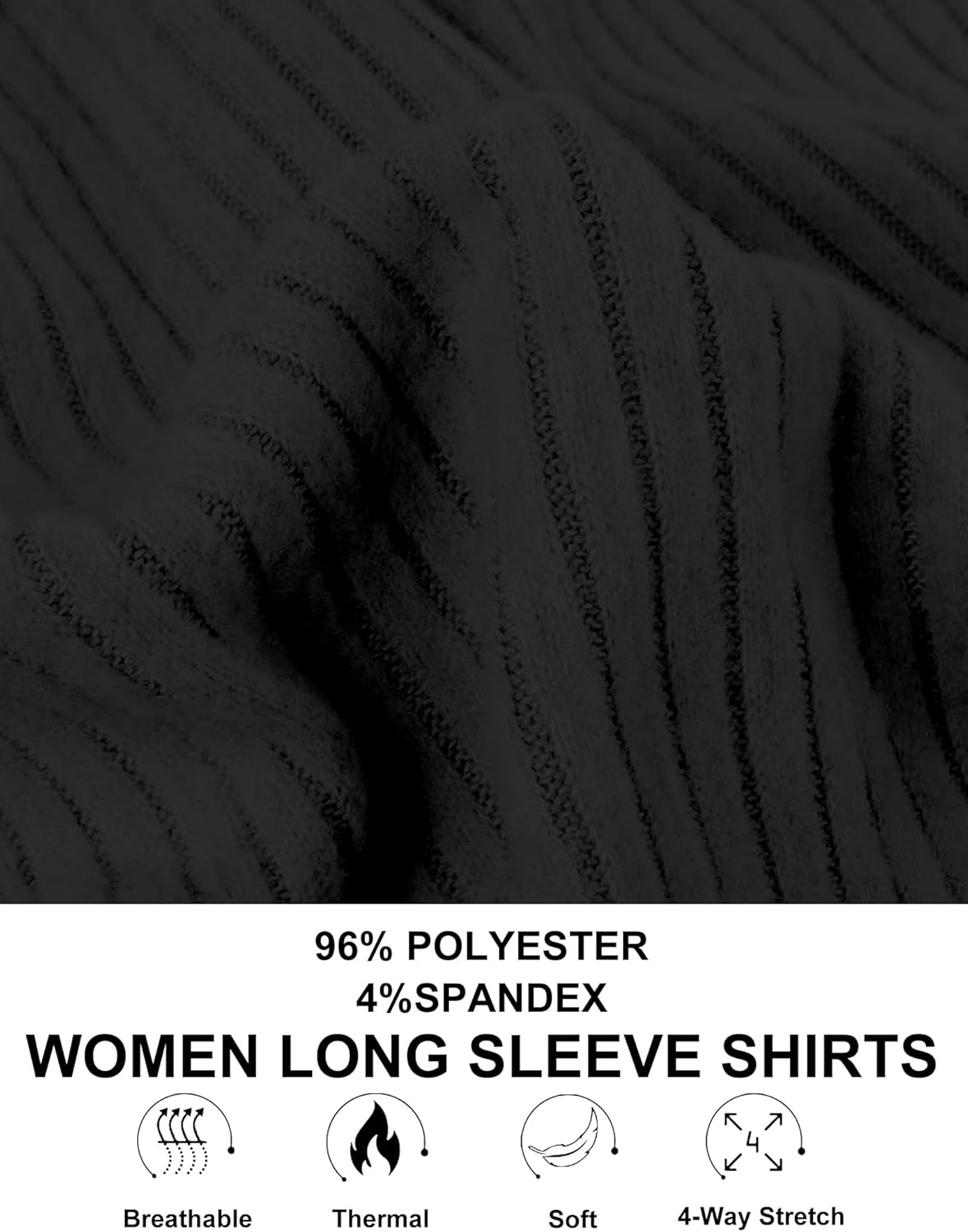 1/3 Pack Long Sleeve Shirts for Women V Neck Thermal Tunic Tops Casual Sweaters Loose Fit Lightweight Outfits - Image 4