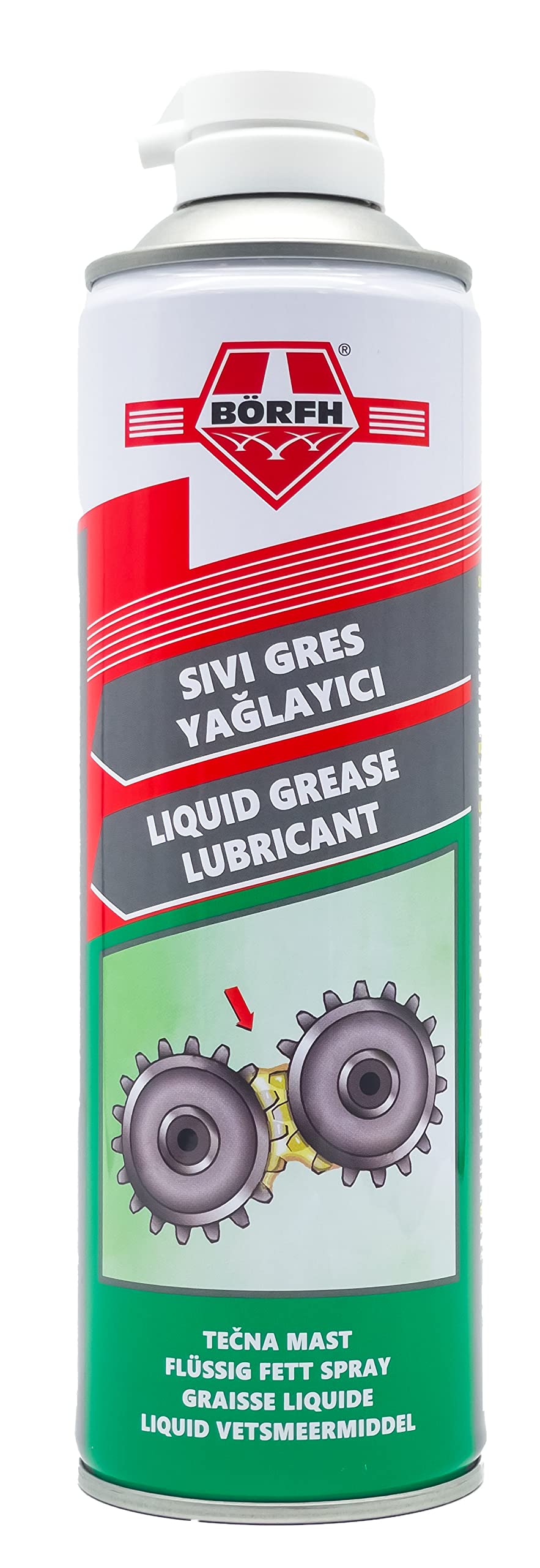 Spray de grasa líquida – Lubricante y lubricante versátil para taller, hogar e industrial, efecto a largo plazo y protección contra la corrosión – 500 ml