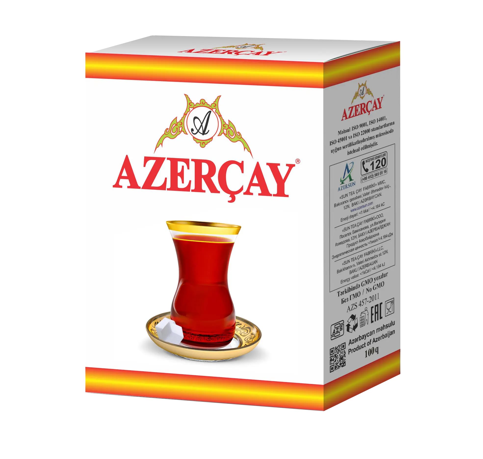 Azercay Flavoured 100 Gr Small-Leaved Bergamot Flavored Black Tea