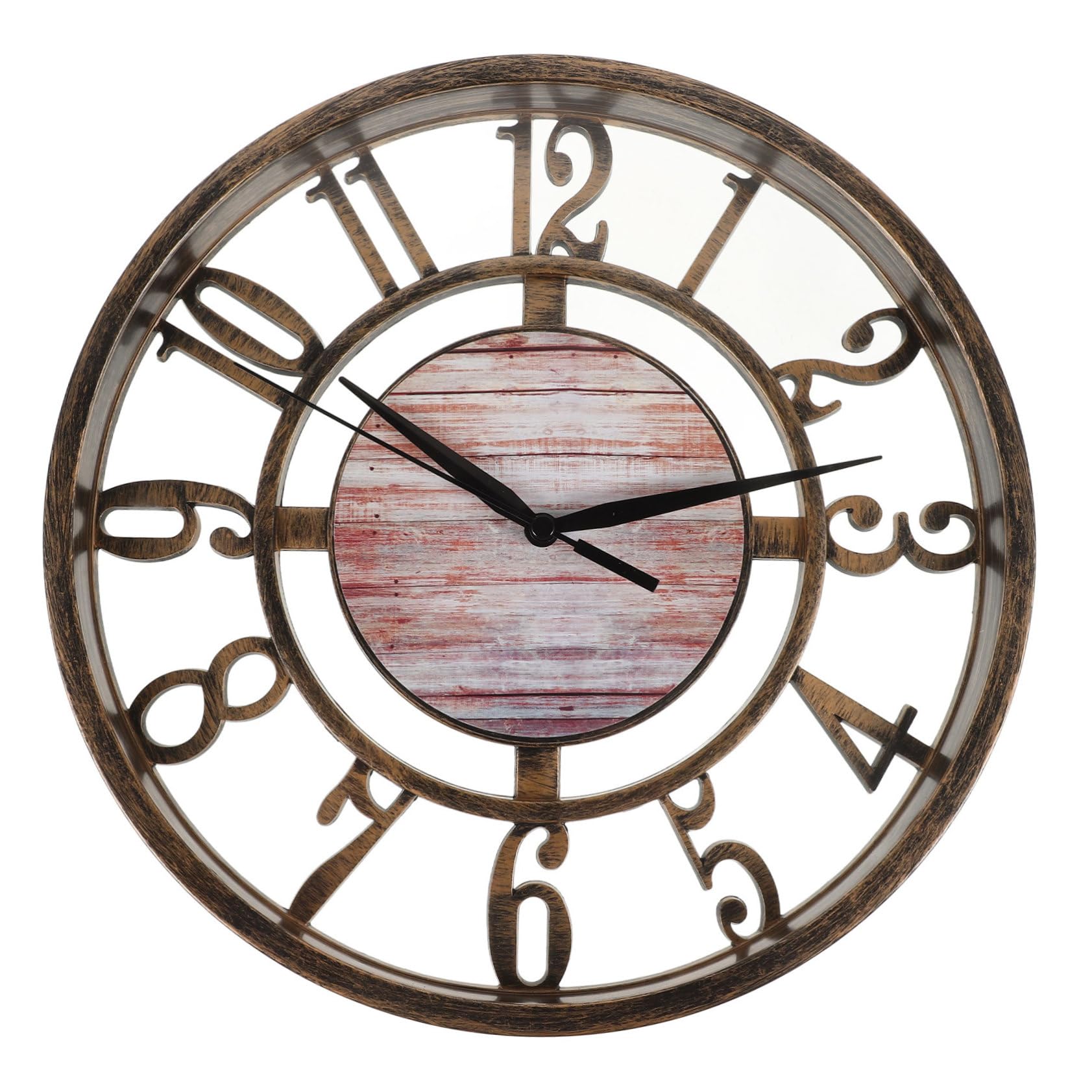 Horloge murale ronde silencieuse Cabilock pour en finir avec le tic-tac dans le salon