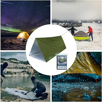 Camping Tent | Portable Camping TenNte | Waterproof & Wind Shelter | Reflective Thermal Tube Tent | Waterproof Automatic Dome Rescue Equipment TROI