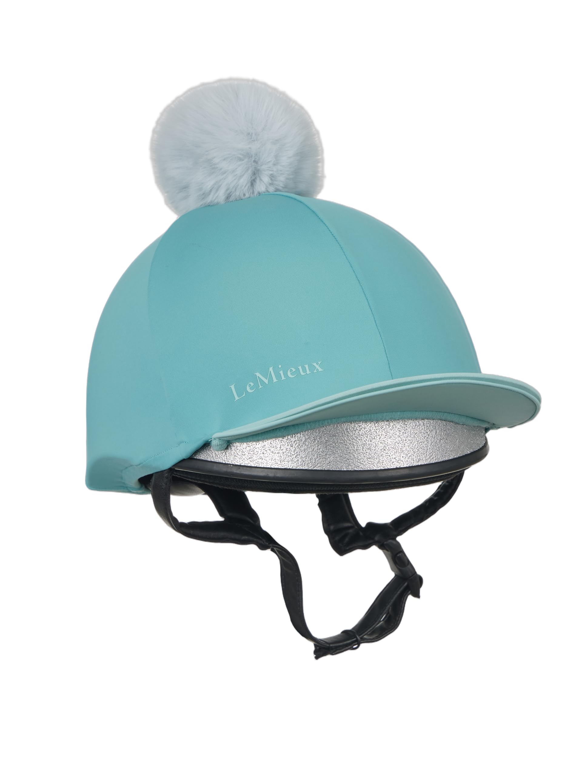 LeMieux Pom Hat Silk - Detachable Pom Pom (Lagoon/Aqua)
