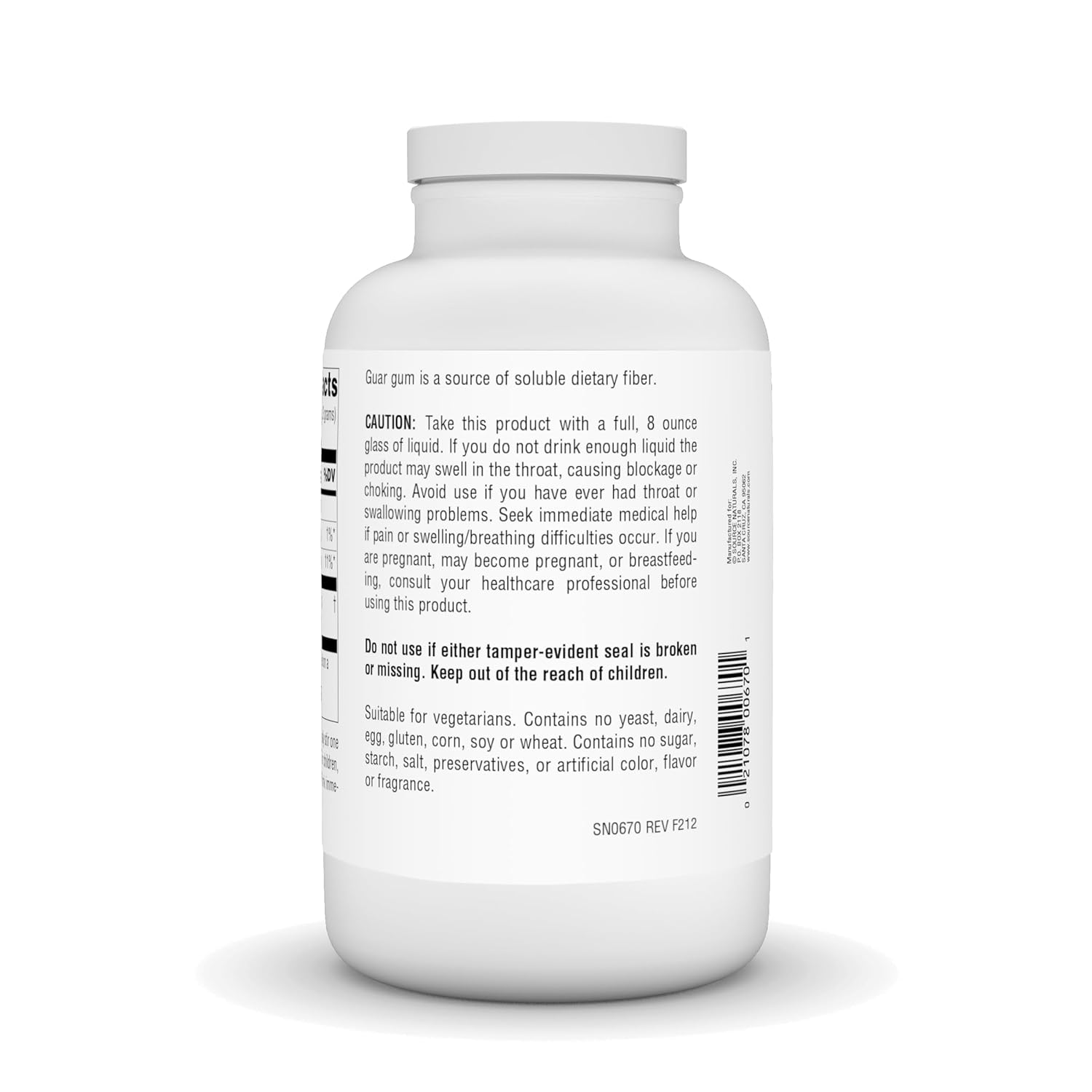 Pó de Goma Guar Source Naturals - 454 g para Saúde Ideal - Imagem 3