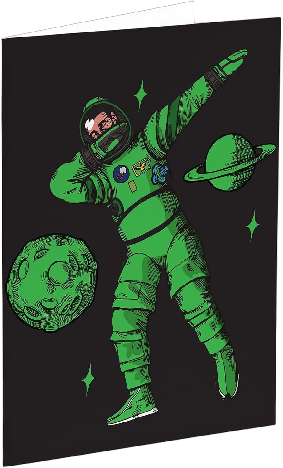 Ritzy Rose Quirky All Occasion Greeting Cards - 24 Assorted Blank Cards with White Envelopes - Birthday Thank You Just Because (Astronaut Dab)