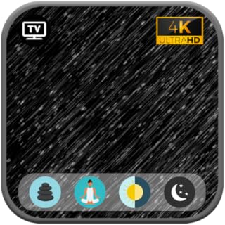 Midnight Rain Serenity: Sleep and Relax with Soothing Rain Sounds - Dark Screen Ambiance For Fire Tablets & Fire TV | NO ADS