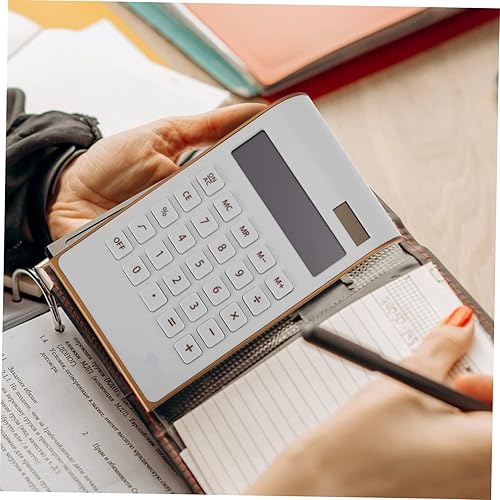 Miniatura 4 de STOBOK Calculadora solar para el hogar, accesorios para celulares, calculadora pequeña, portátil, portátil, básica, para niños, mesa de plástico,
