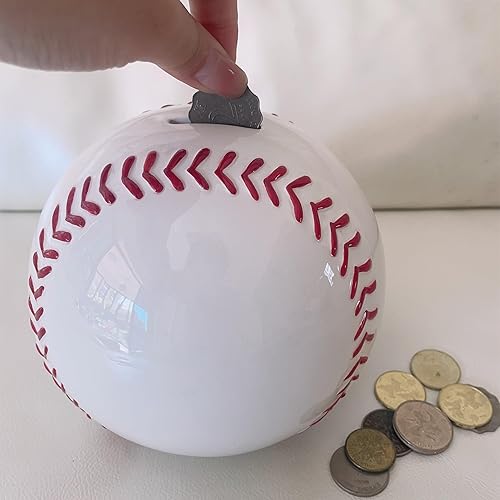 Miniatura 3 de Alcancía de cerámica, moneda de bola, decoración temática deportiva, béisbol