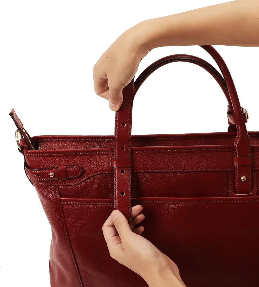 Amazon.co.jp: [豊岡鞄 木和田正昭商店] トートバッグ 皮革横トート