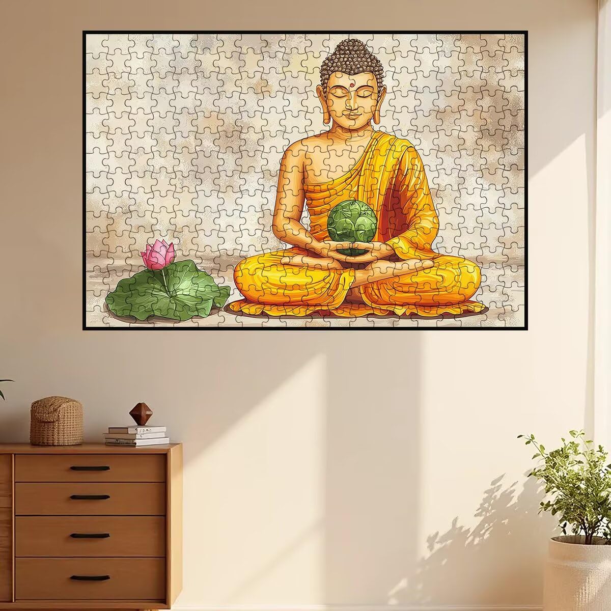 Puzzle 1500 sztuk retro drewniane puzzle lotosu klasyczne puzzle wyzwanie dla całej rodziny zabawki puzzle litery na plecach oryginalne prezenty dla mężczyzn dekoracja -1989