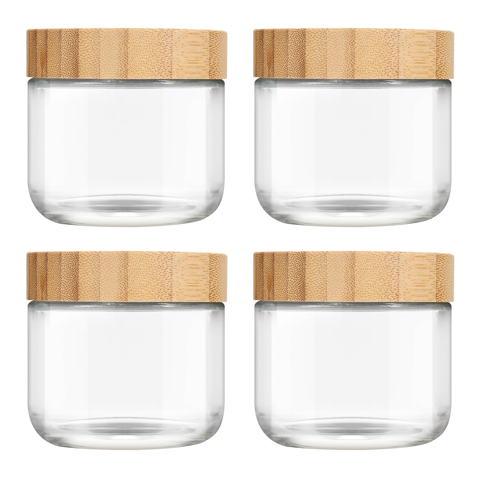 LIMILI Overnight Oats Jar, Glass Overnight Oats Containers with Wooden Lids — image 1