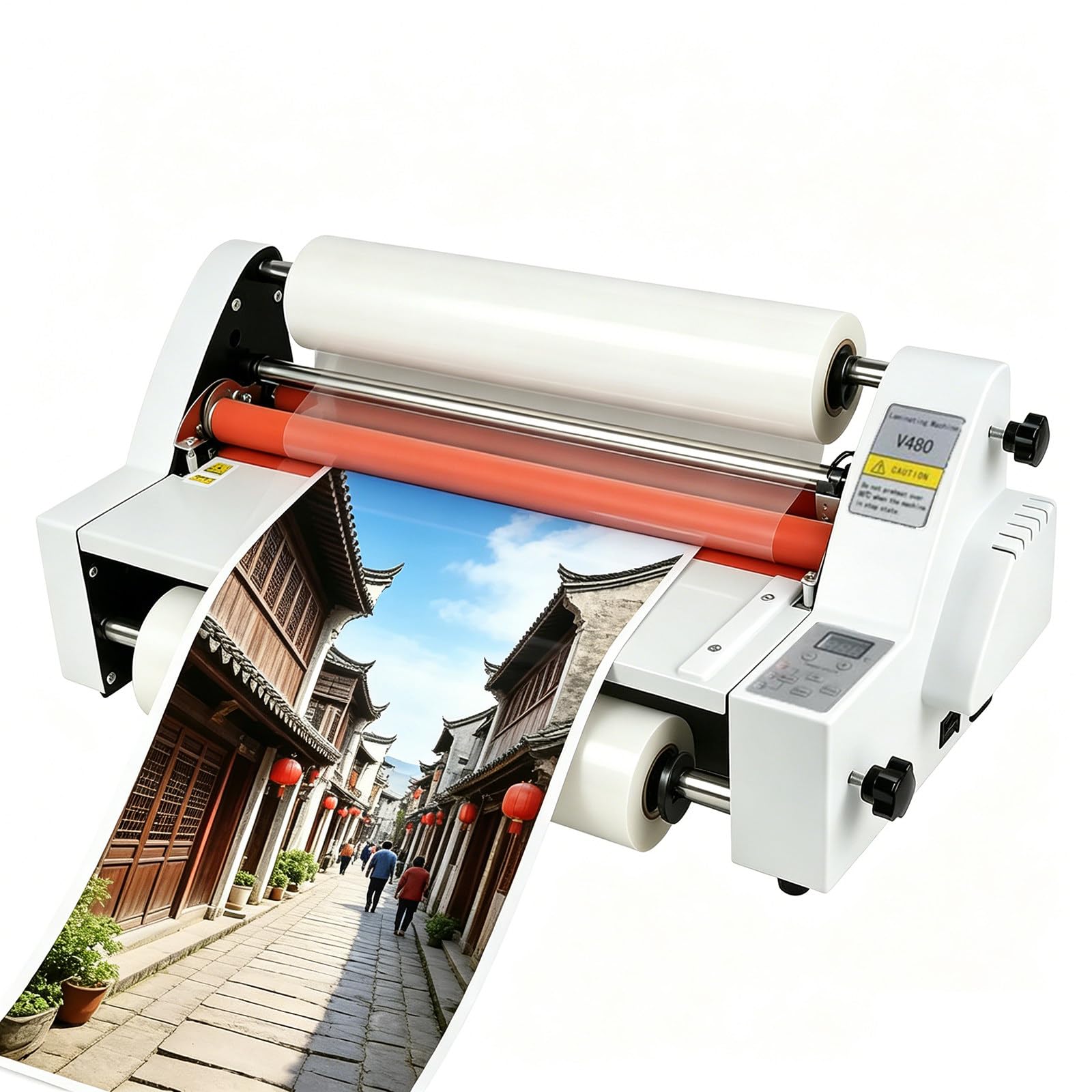 Laminatrice Professionale, Plastificatrici Per Presentazioni In Ufficio, Macchina Laminatrice Di Carta, Senza Bolle, 700 W, Manopole Tensione Regolabili, Per Uso Scolastico, Ufficio, Domestico V480
