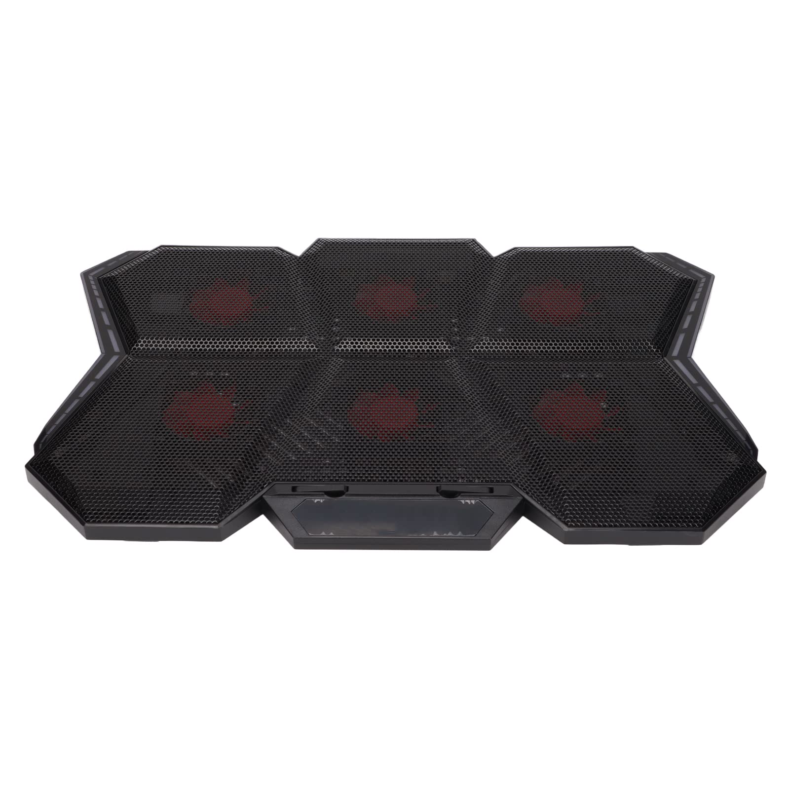 Dispositivo di raffreddamento per laptop con 6 ventole ultra silenziose 2600 giri/min 73,25 CFM Doppia porta USB regolabile in altezza Antiscivolo per giochi Lavoro Casa ufficio