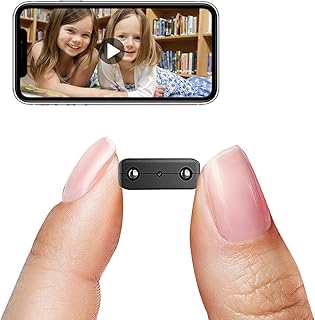 Smallest Wireless WiFi Camera,HD1080P Spy Camera Detector,Portable HDVdeo Surveillance Small Baby Monitor,Nanny Cam with Night Vision,Motion Detection,Cloud Storage for Security with iOS Android APP