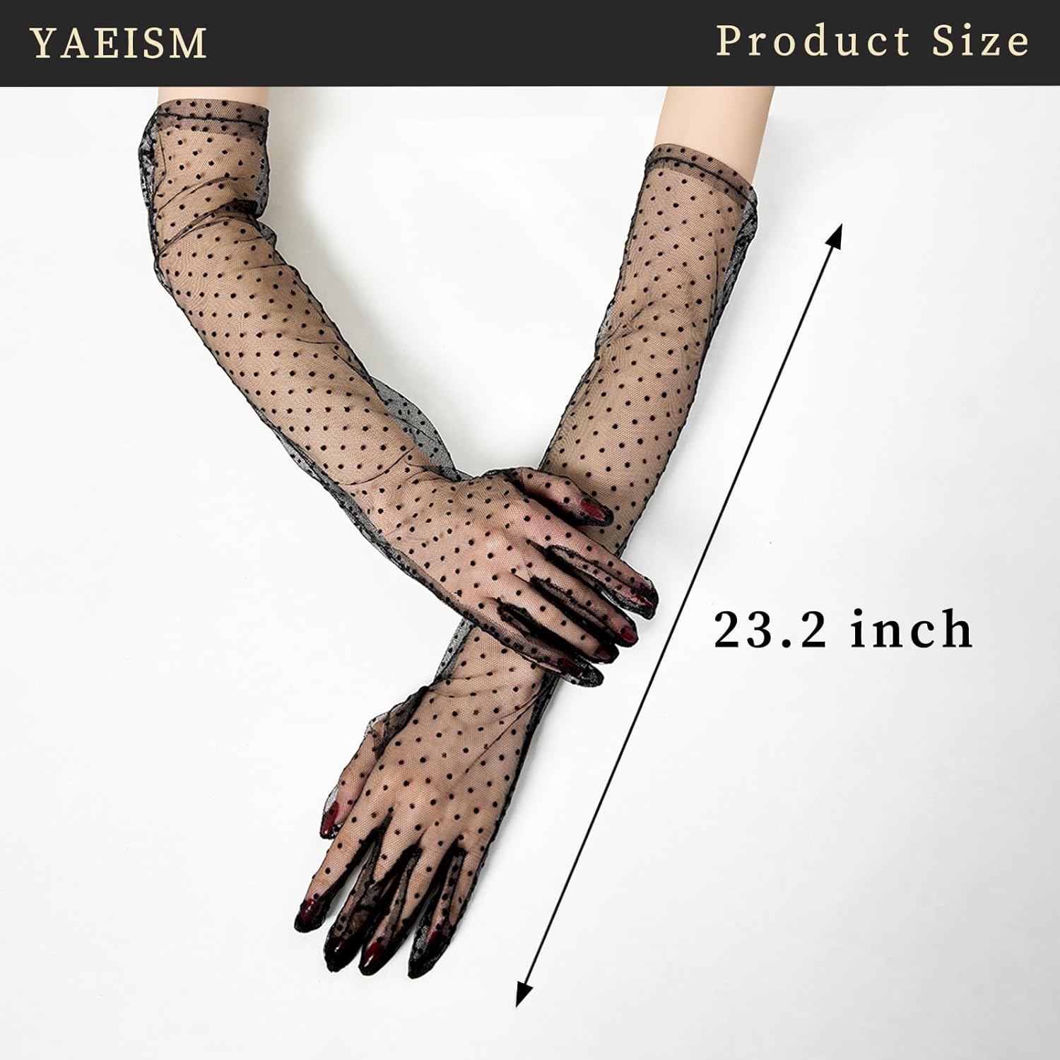 Long Pearl Wedding Gloves Tulle Bridal Gloves Sheer Long Bridal Sleeves Opera Prom Party Costumes for Women - Image 3