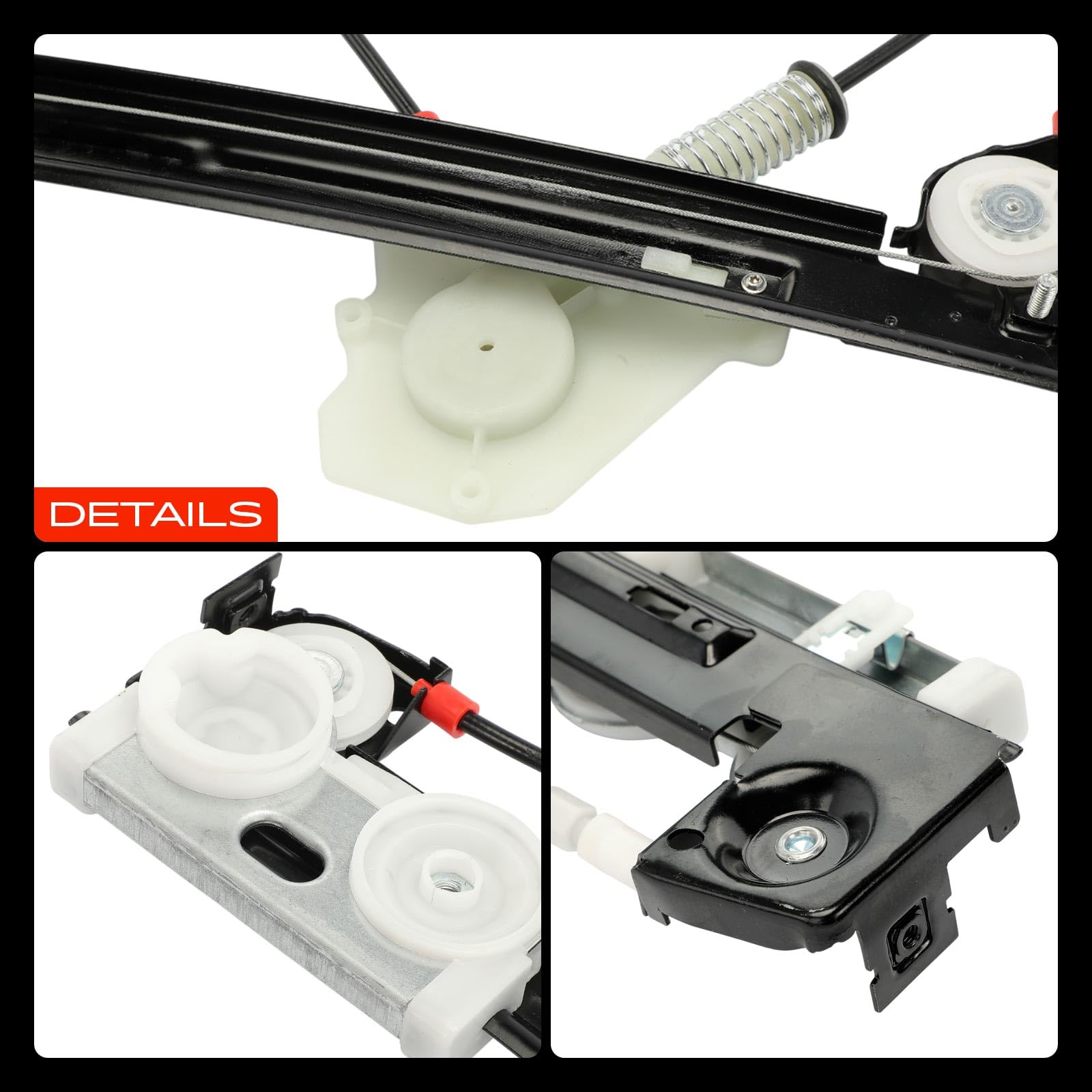 Frankberg Alzacristallo Meccanismo alzacristallo Elettrico senza Motore Anteriore destro senza piastra 2/3 porte 2-Porte Compatibile con M.i.n.i R50 R53 Replace# 51337039452