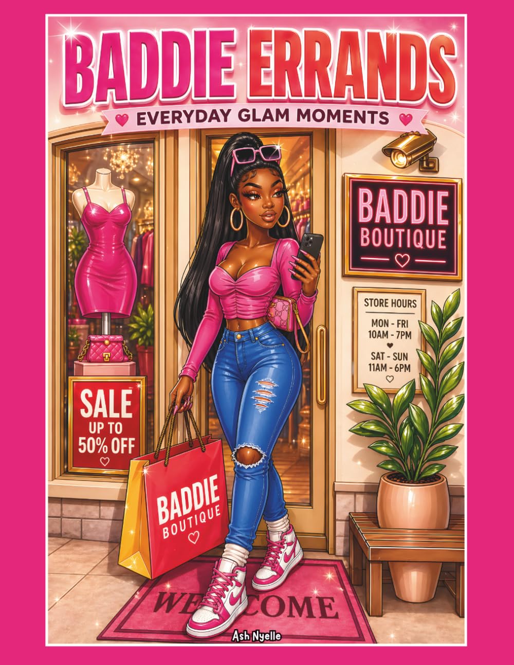 Baddie Errands Coloring Book: Everyday Glam Moments, Shopping Runs, Hustle Days & Bossed-Up Baddie Life