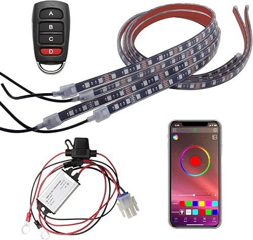 Miniatura 6 de Roykaw Tira de luz LED para carrito de golf, iluminación de neón para debajo de la carrocería, estándar de millones de colores, LED para EZGO/Club