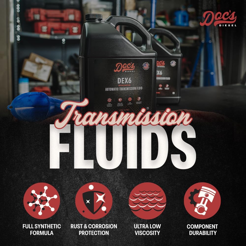 Doc’s Diesel DEX6 High Mileage Full Synthetic DEXRON VI Transmission Fluid