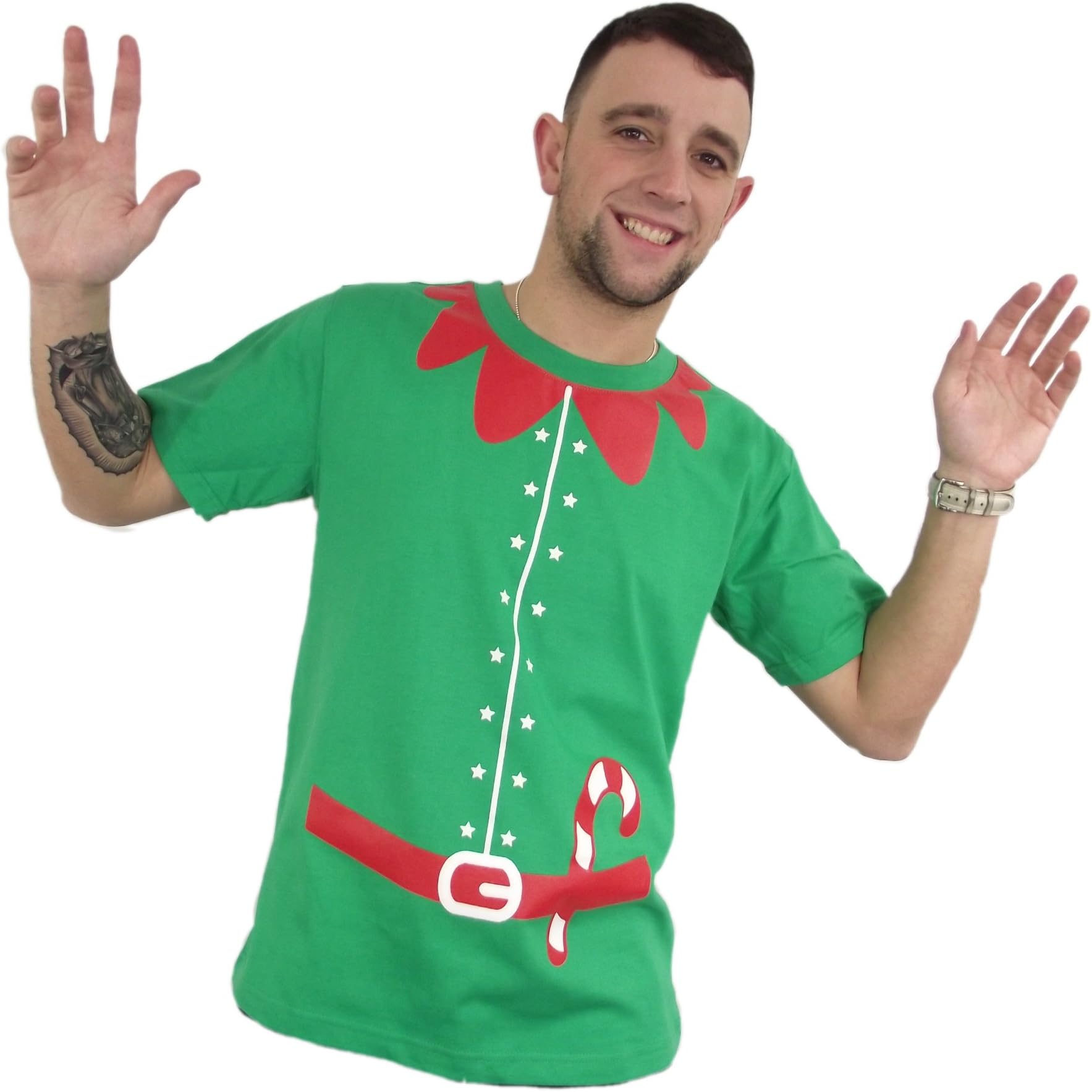Crazy Granny Elf Outfit Christmas Sweater T-Shirt