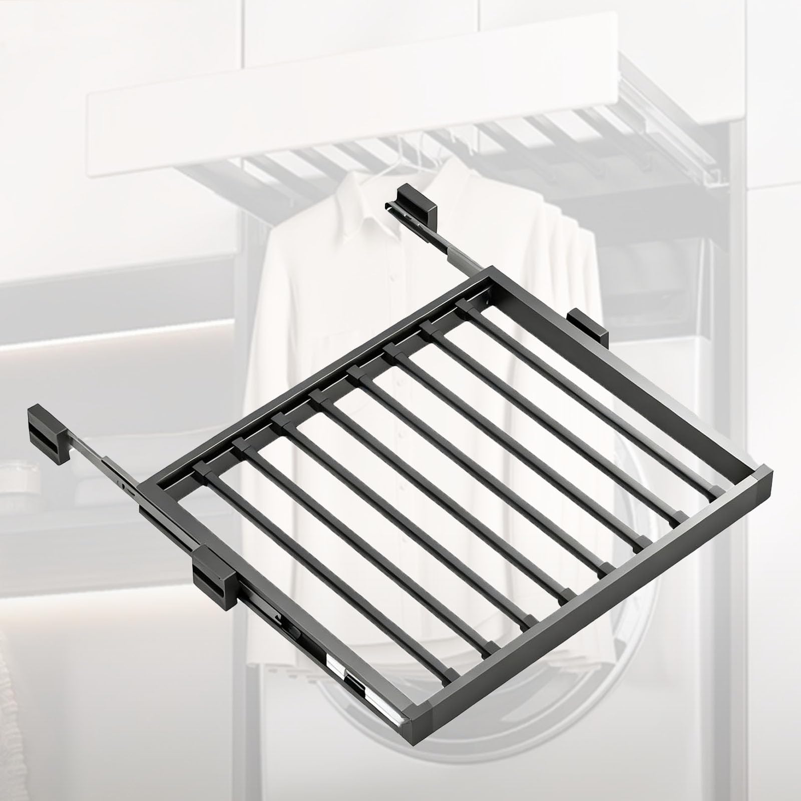 Tiroir coulissant réglable pour pantalons et cintre extensible