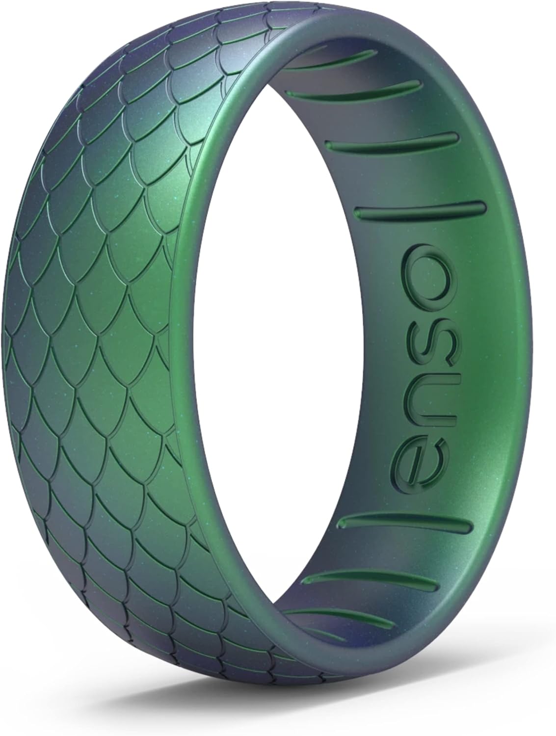 Enso Rings Classic Legend Silicone Ring - Made in The USA - an Ultra Comfortable, Breathable, and Safe Silicone Ring - Men's and Women's Silicone Wedding Ring