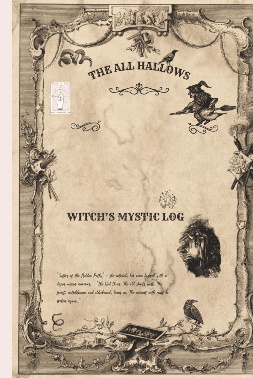 Grimoire occulte pour consigner sorts sans bavure carnet rigide