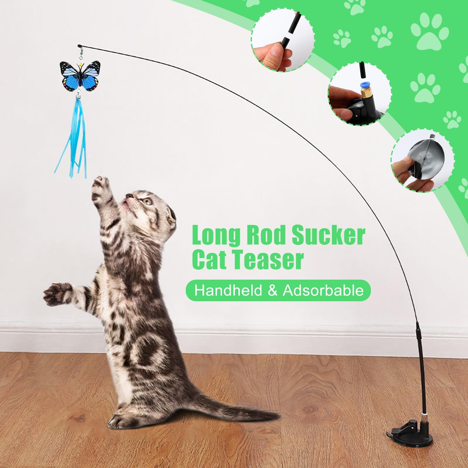 Juguetes para Gatos,38pcs Juguete Interactivo para Gato,Juguetes Gatos con Túnel para Gatos,Ratones,Varita de Plumas,Peces,Bolas y Campanas