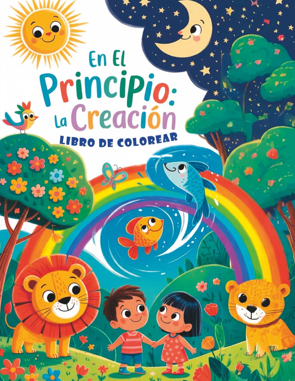Libro de colorear. En el Principio. La Creación: para niños de 4 a 8 años