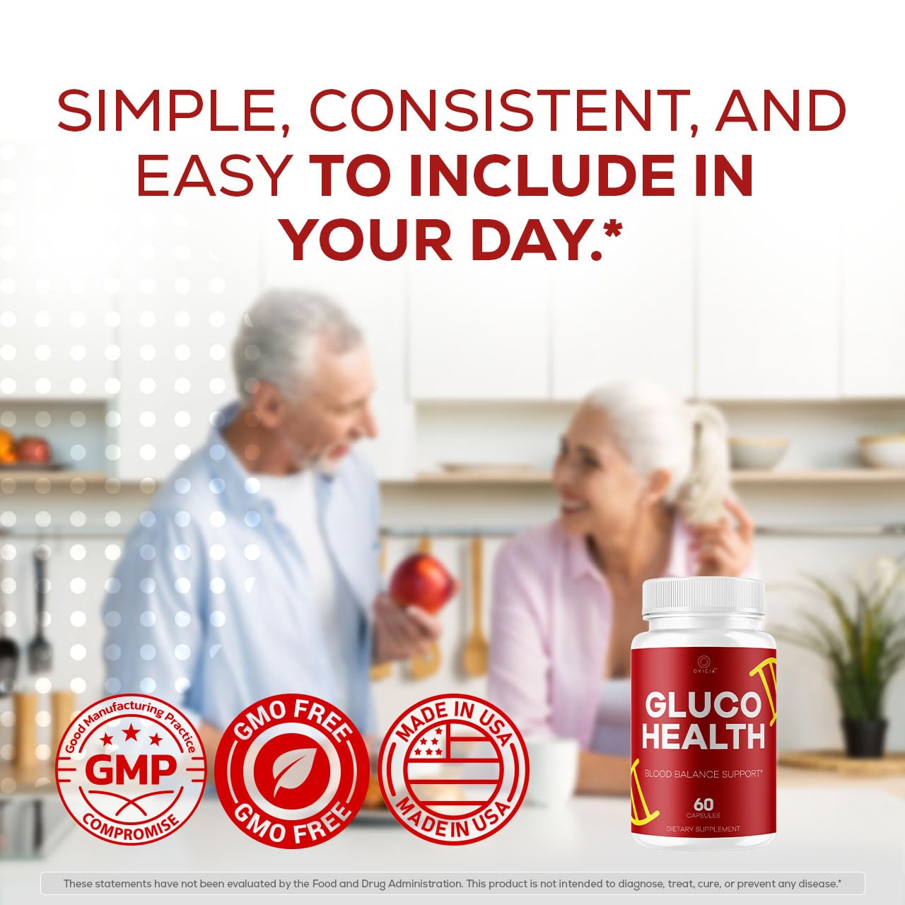 Gluco Health Capsules - GlucoHealth Support Pills Premium Plus All Natural Ingredients Advanced GlucoHealth Formula Maximum Strength for Overall Health & Wellness, 60 Capsules for 1 Month — Amazon image 5
