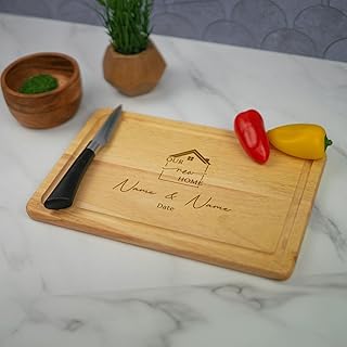 Personalised Engraved Chopping Board New Home First Home Gif