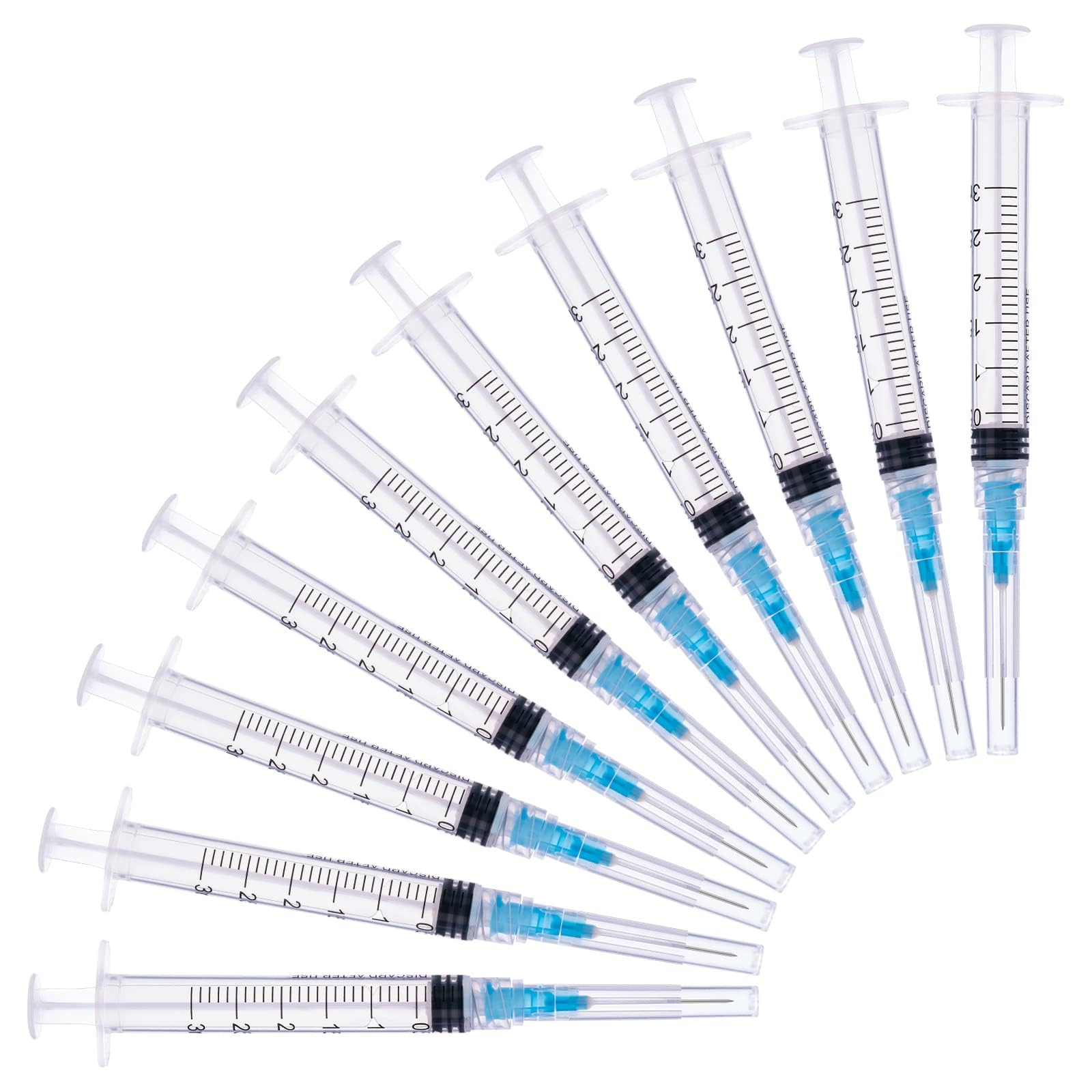 20pk 5ml Syringes with 22ga Needles - Sterile & Disposable -10