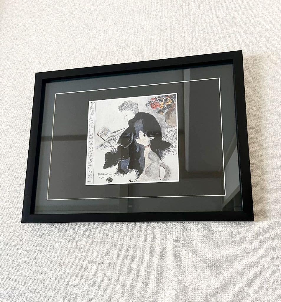 フジ子・ヘミング「雨の日」額装 Amazon.co.jp: フジ子ヘミング 絵柄22種「歌う犬」印刷物 絵 額 フジコ